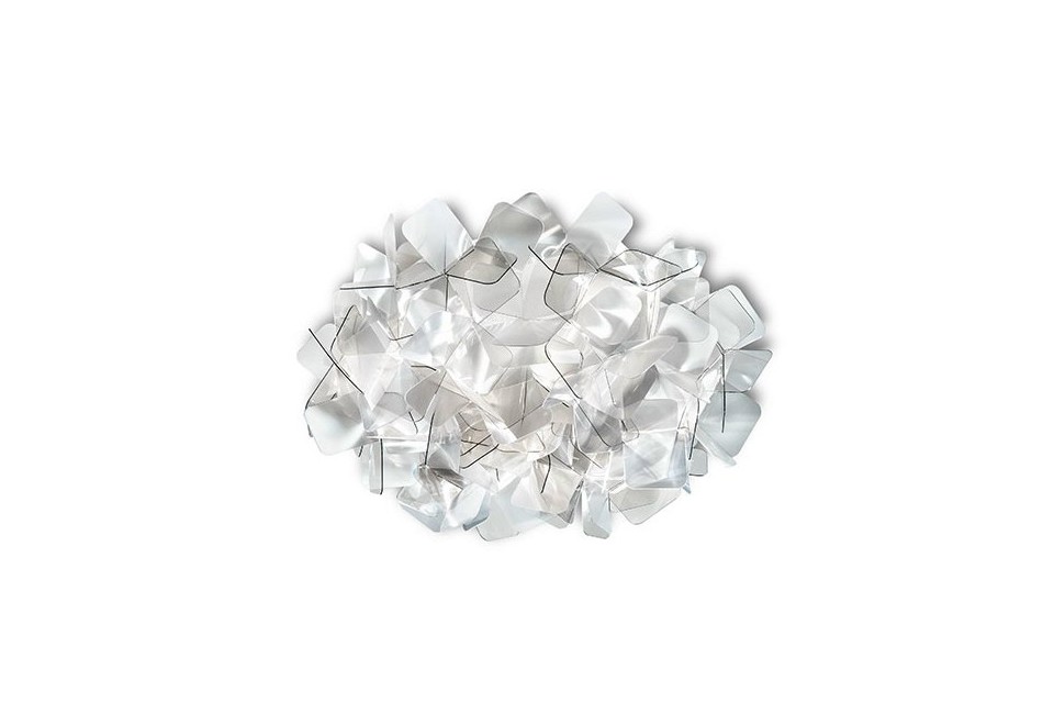 prima foto CLIZIA FUMÈ SMALL Lampada a soffitto/parete in Lentiflex® e Cristalflex Fumé®