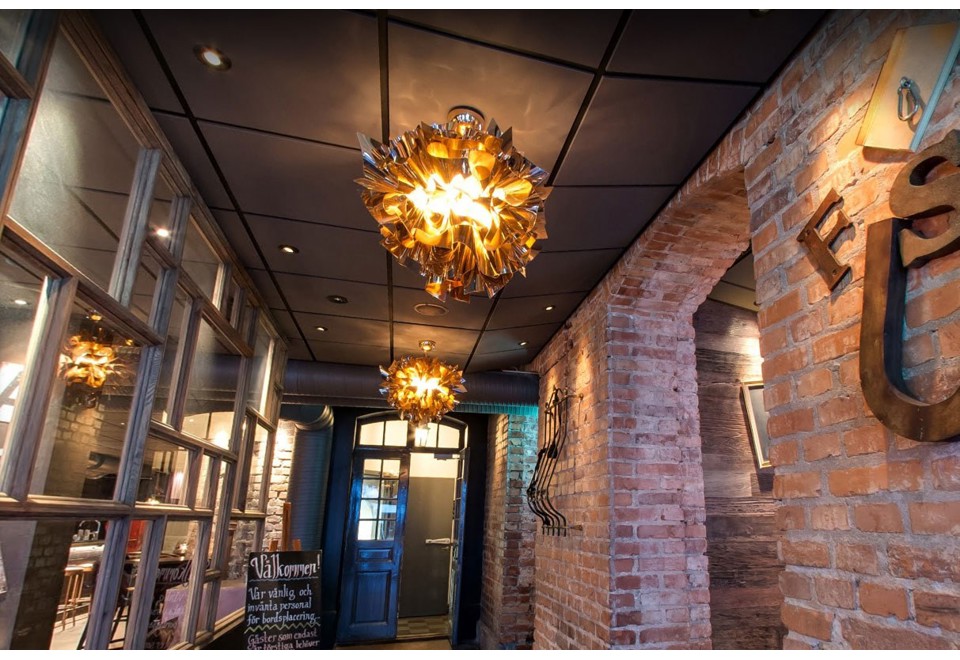 terza foto VELI GOLD Lampada a sospensione in Goldflex®