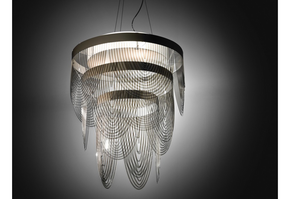 terza foto CEREMONY Lampada a sospensione in Opalflex® e Cristalflex®