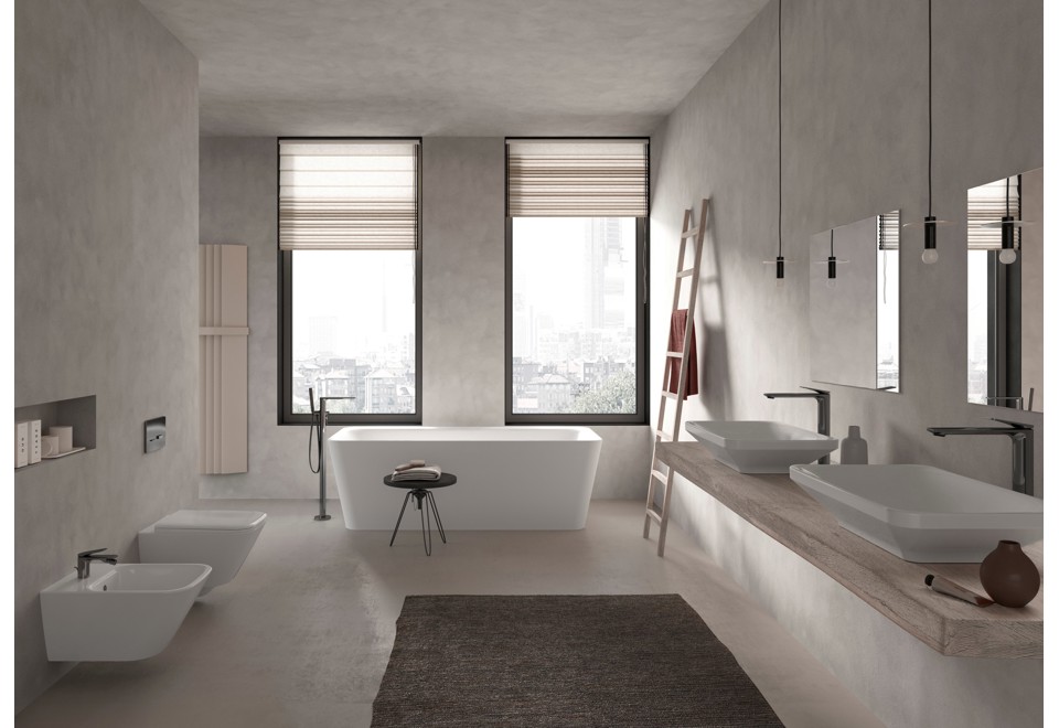 seconda foto LAGUNA Wc sospeso in ceramica