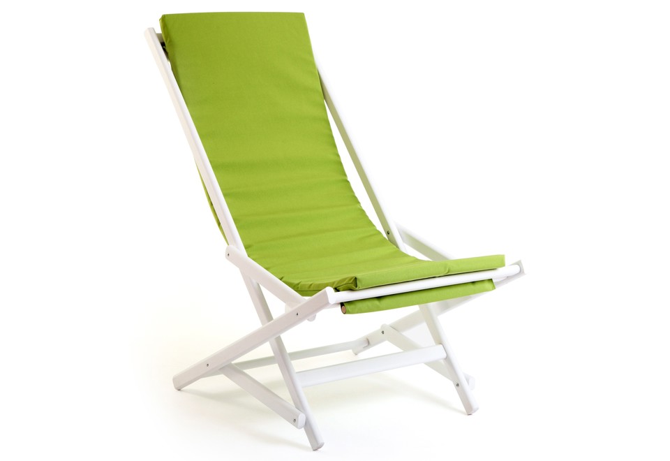 prima foto DONDOLINA Sedia a sdraio pieghevole in faggio