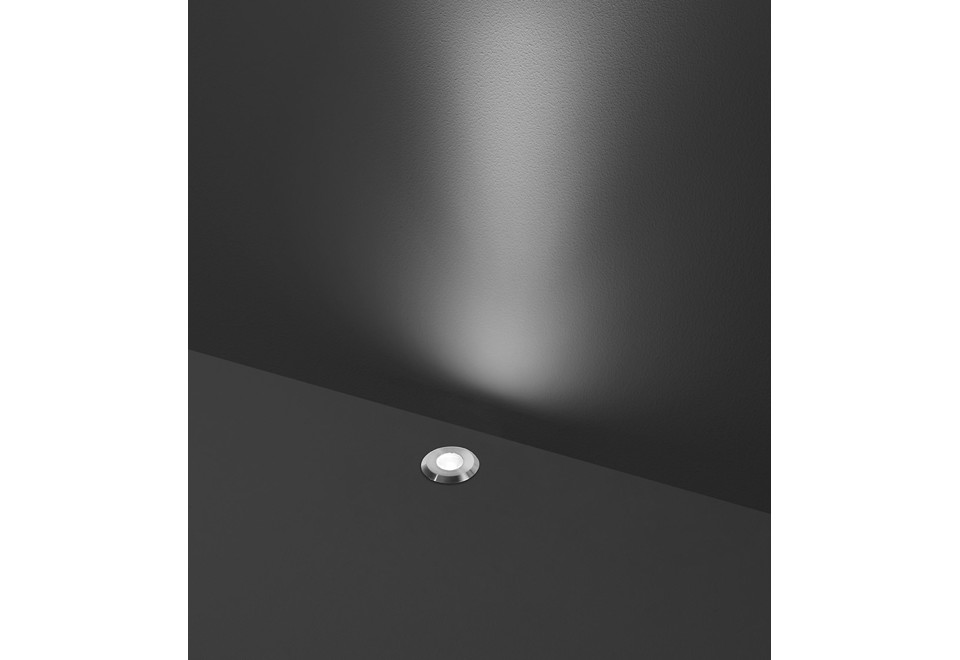 seconda foto HYDROFLOOR PICO Segnapasso a LED a pavimento in acciaio inox per esterni