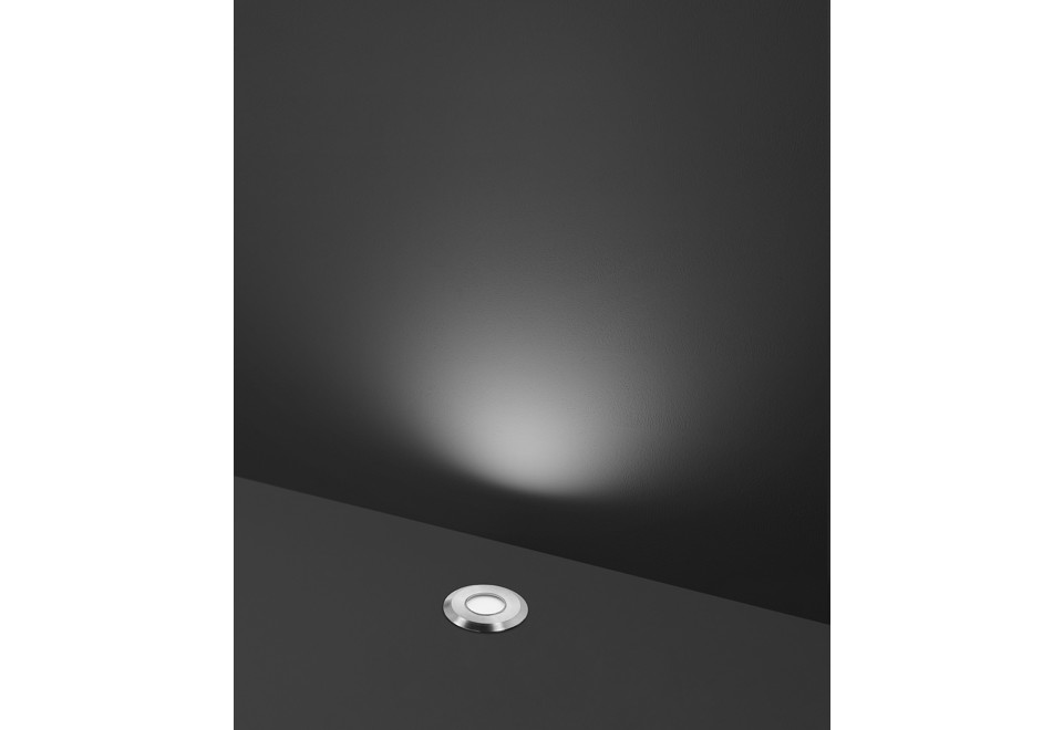 terza foto HYDROFLOOR PICO Segnapasso a LED a pavimento in acciaio inox per esterni