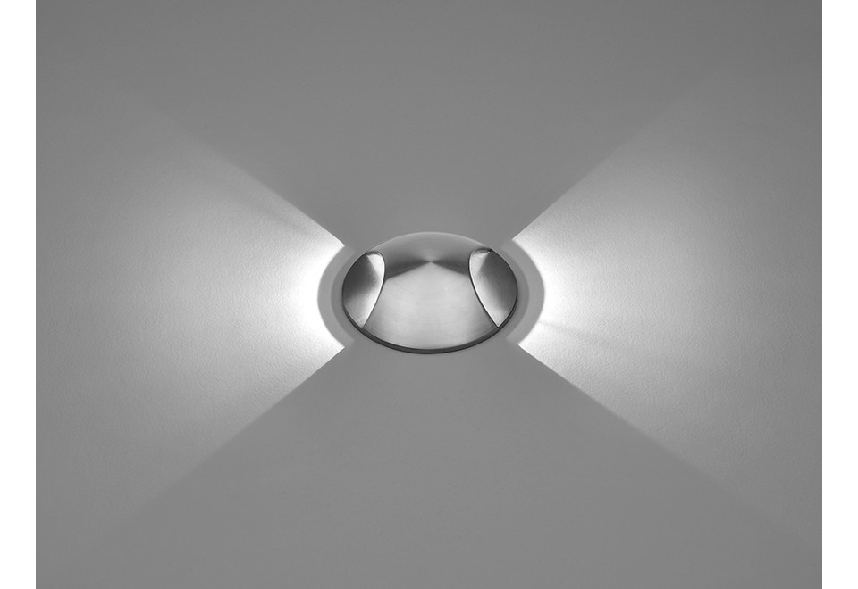 seconda foto HYDROFLOOR MICRO STEEL Segnapasso a pavimento carrabile in acciaio inox per esterni
