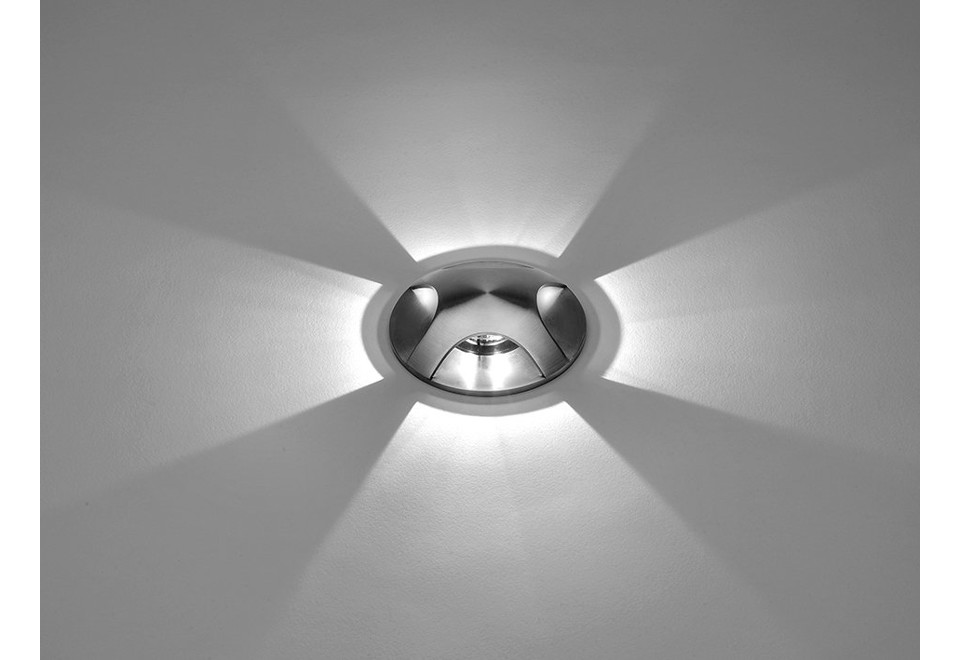 terza foto HYDROFLOOR MICRO STEEL Segnapasso a pavimento carrabile in acciaio inox per esterni