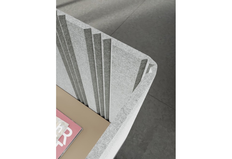 seconda foto OASIS FLEX Pannello divisorio da scrivania fonoassorbente in PET riciclato