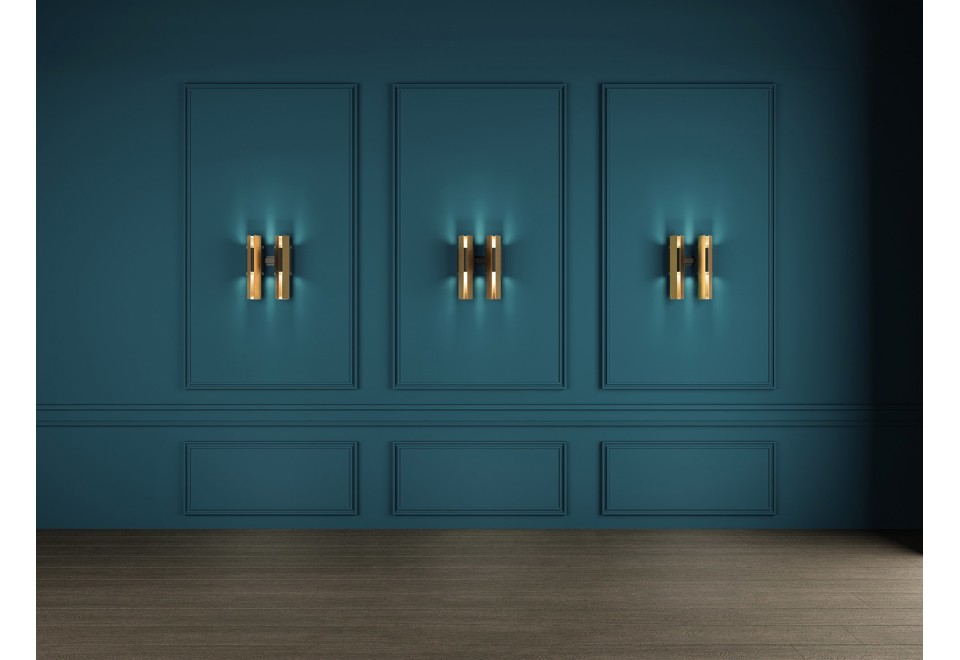 seconda foto EXCALIBUR Lampada da parete in ottone