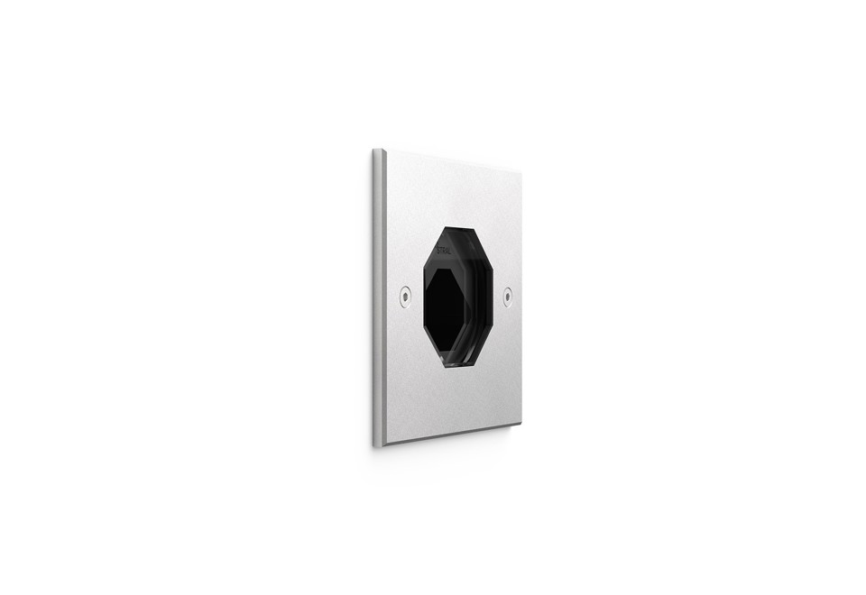 terza foto OTTAGONO Segnapasso a LED a parete in acciaio inox