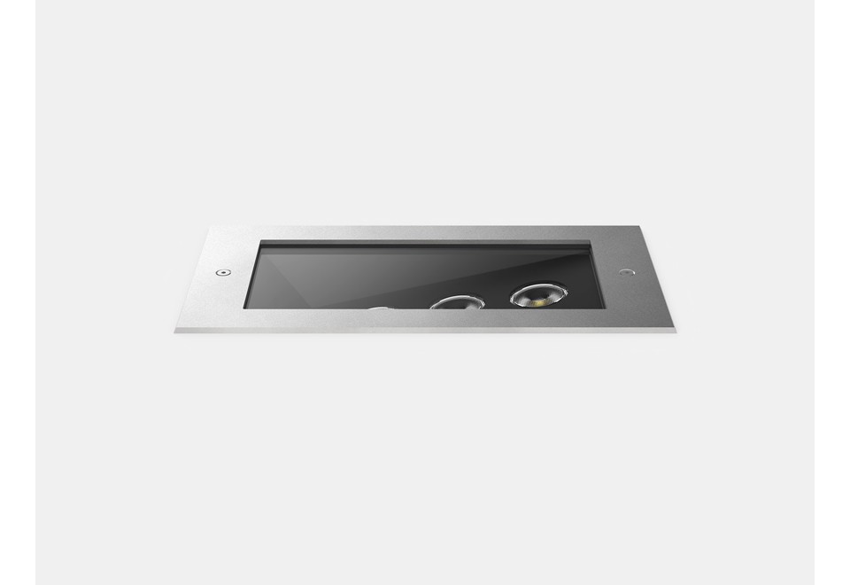 prima foto BASE Segnapasso a LED a pavimento in acciaio inox