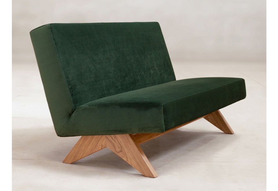 prima foto UPHOLSTERED ARMLESS SOFA Divanetto in tessuto