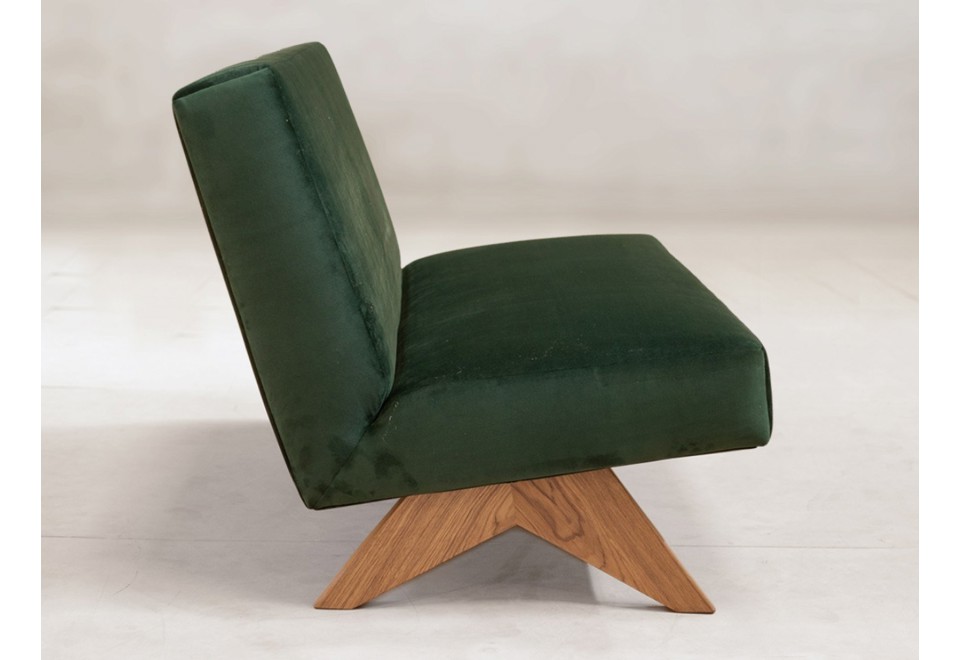 seconda foto UPHOLSTERED ARMLESS SOFA Divanetto in tessuto