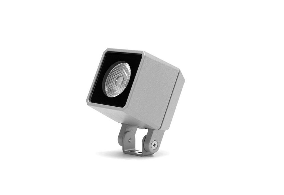 seconda foto QUBO Proiettore per esterno a LED a pavimento orientabile in alluminio pressofuso