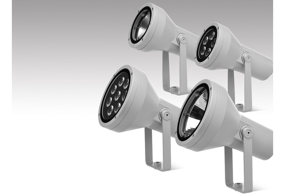 prima foto FLASH Proiettore per esterno a LED orientabile in alluminio pressofuso