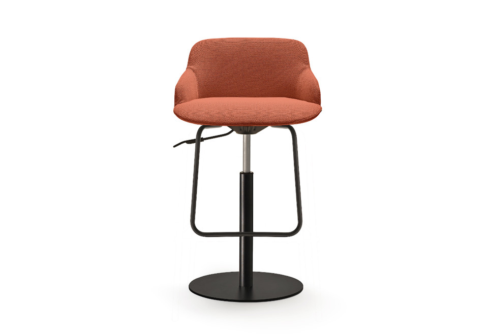 prima foto DEEP Sgabello girevole in tessuto in stile moderno con alzata a gas