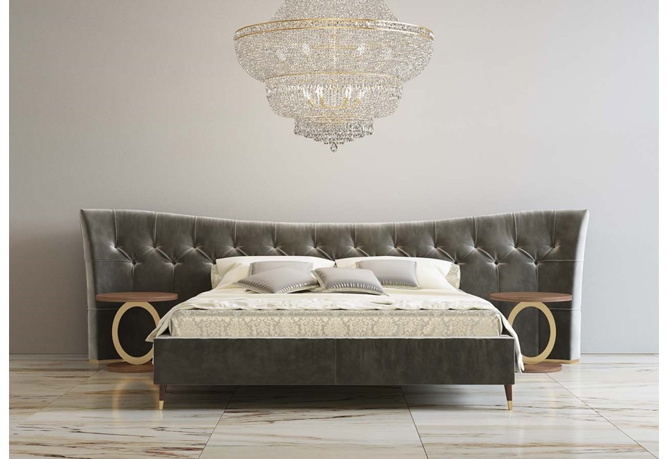 seconda foto EOS Comodino rotondo in noce