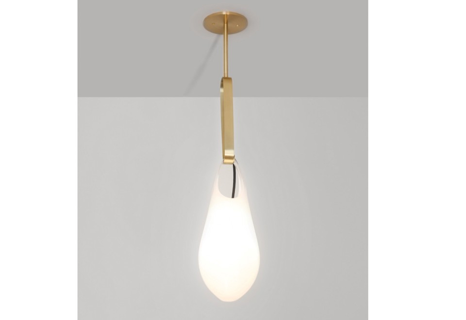 seconda foto HOLD PIN Lampada a sospensione a LED in vetro soffiato