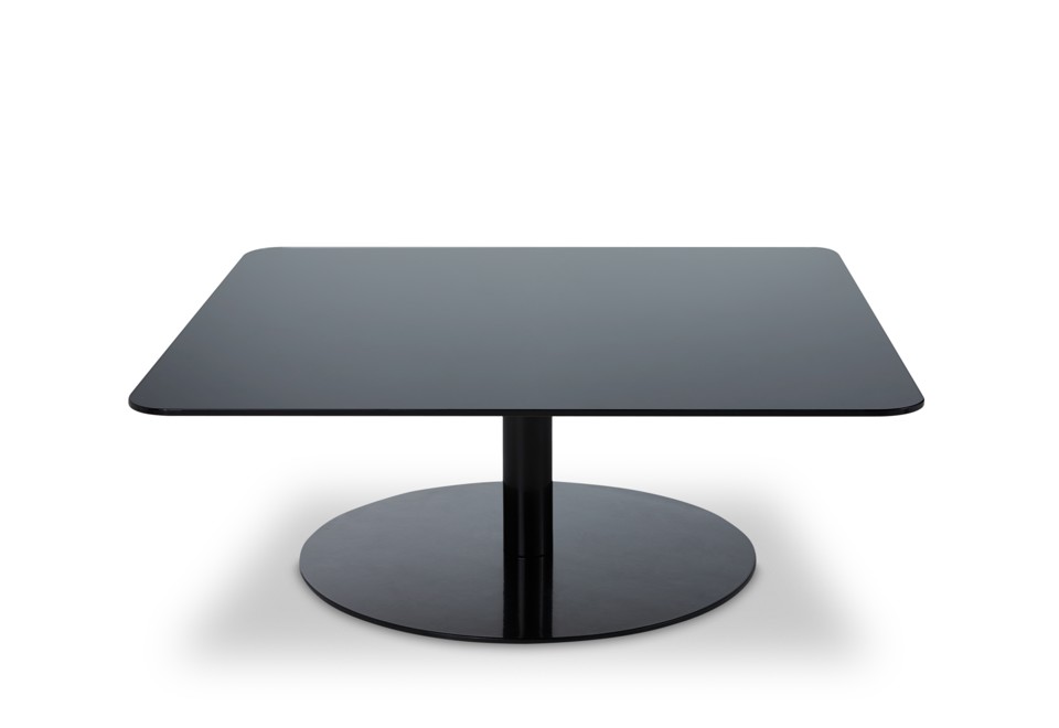 prima foto FLASH Tavolino da caffè quadrato in acciaio e vetro