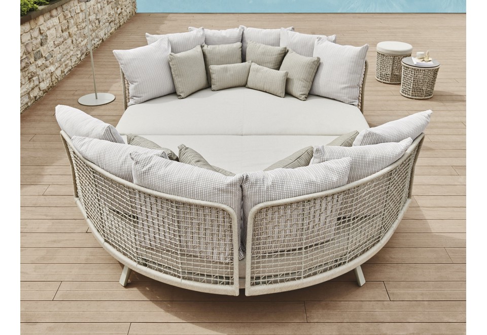 prima foto EMMA FAMILY Letto da giardino in fibra sintetica