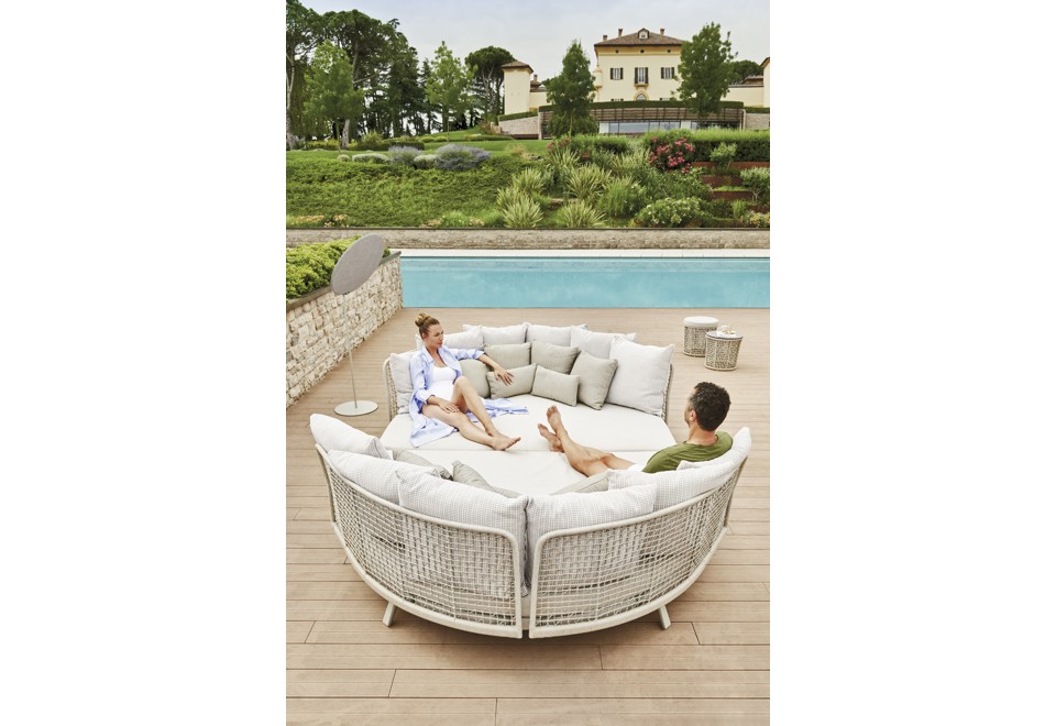 seconda foto EMMA FAMILY Letto da giardino in fibra sintetica