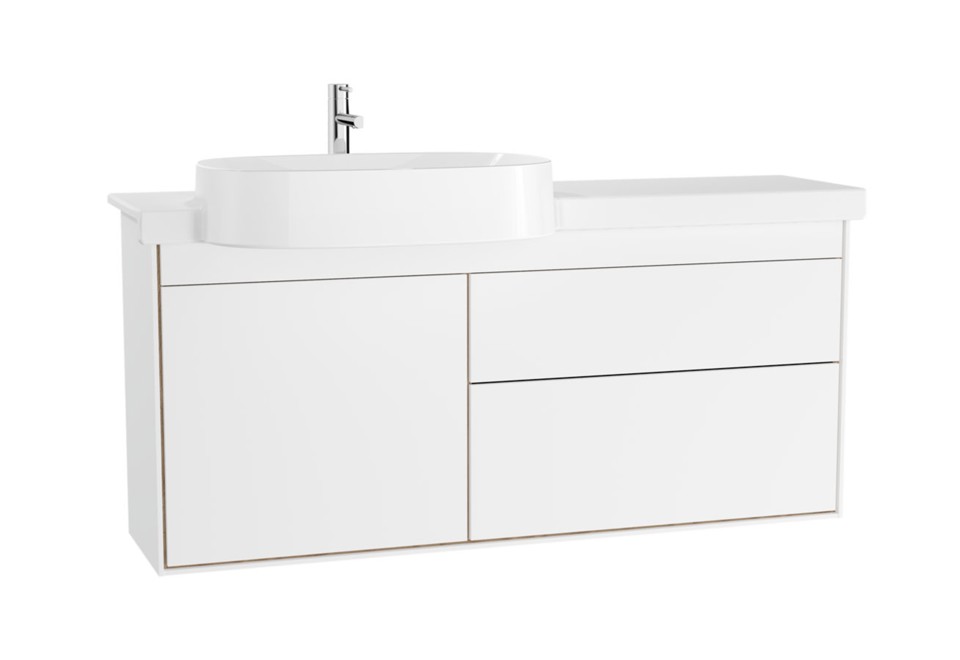 prima foto VOYAGE WITH CERAMIC VANITY Mobile lavabo sospeso in legno