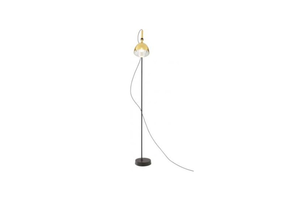 seconda foto BRASS BELL Lampada da terra a LED orientabile in ottone