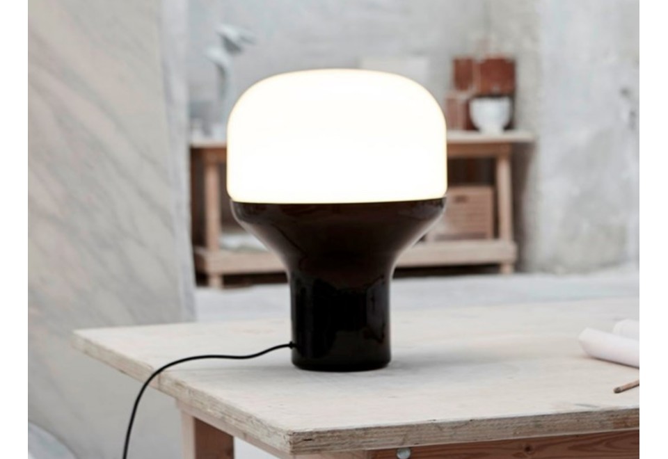 prima foto DELUX Lampada da tavolo a LED in alluminio e vetro