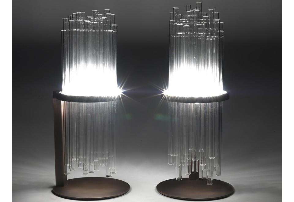 prima foto MY LAMP Lampada da tavolo in vetro borosilicato e metallo