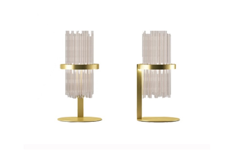 seconda foto MY LAMP Lampada da tavolo in vetro borosilicato e metallo