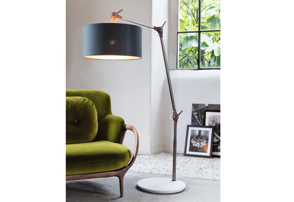 prima foto GARY SMALL Lampada da terra da lettura orientabile