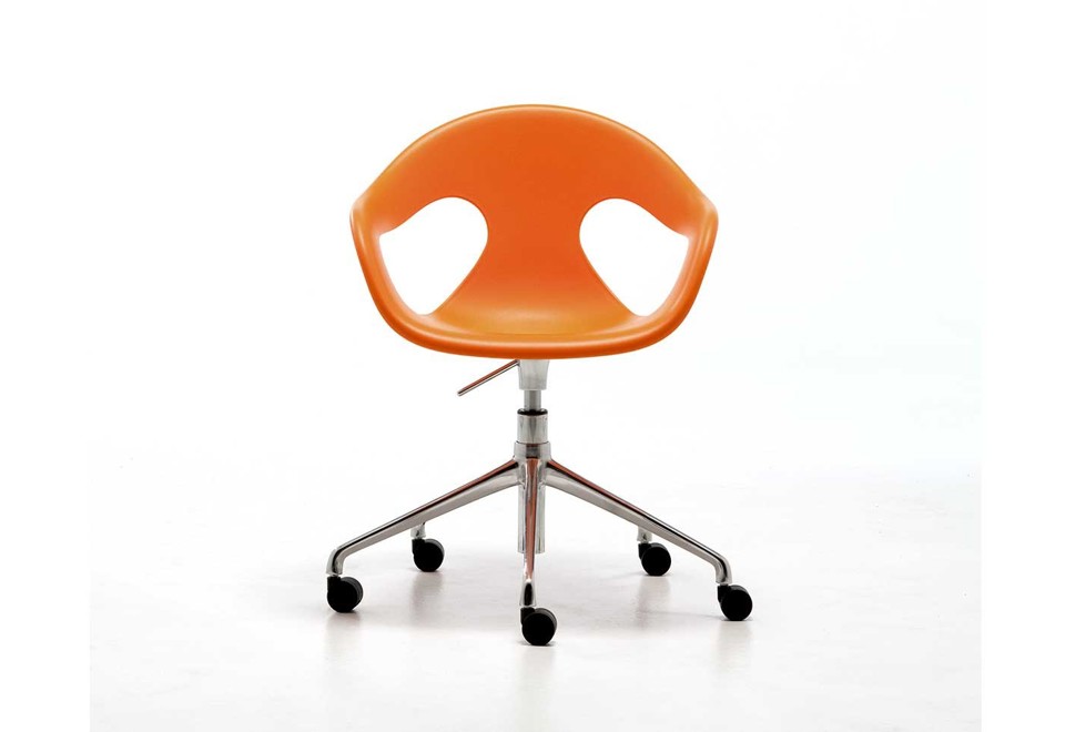 prima foto SUNNY PLASTIC HO Sedia ufficio a 5 razze con ruote