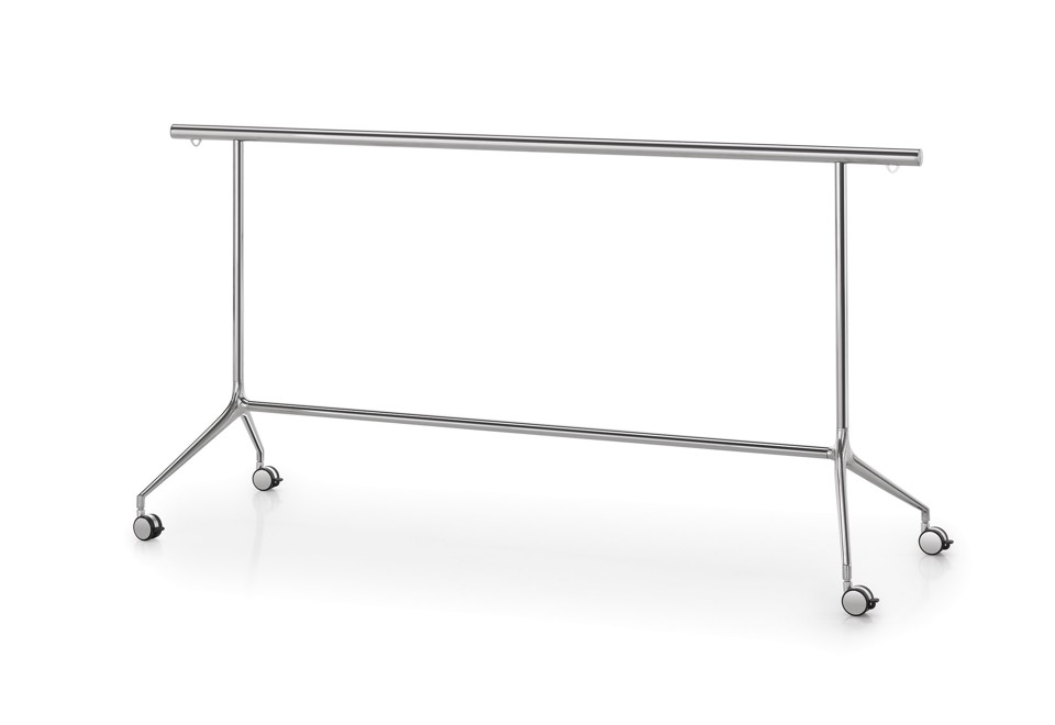 terza foto SPEECH BARRIER Transenna segnapercorso in acciaio cromato