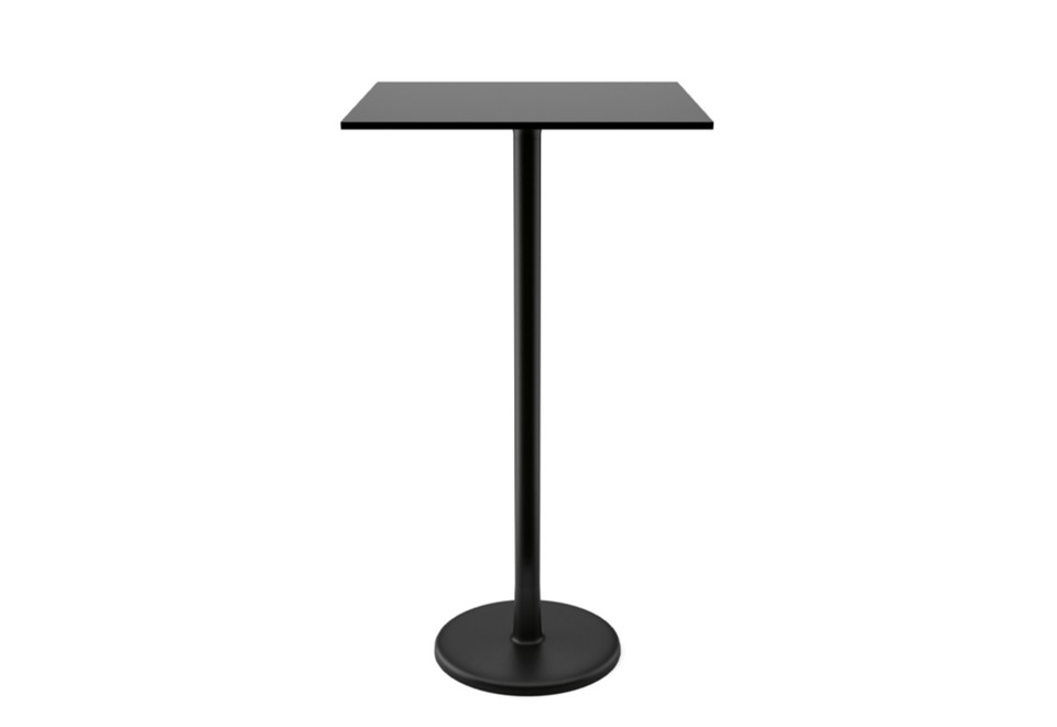 prima foto ALFIERE A/Q 600 Tavolo alto quadrato in metallo verniciato e top in HPL