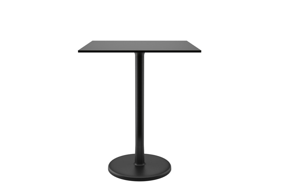 prima foto ALFIERE B/Q 600 Tavolo quadrato in metallo verniciato e top in HPL