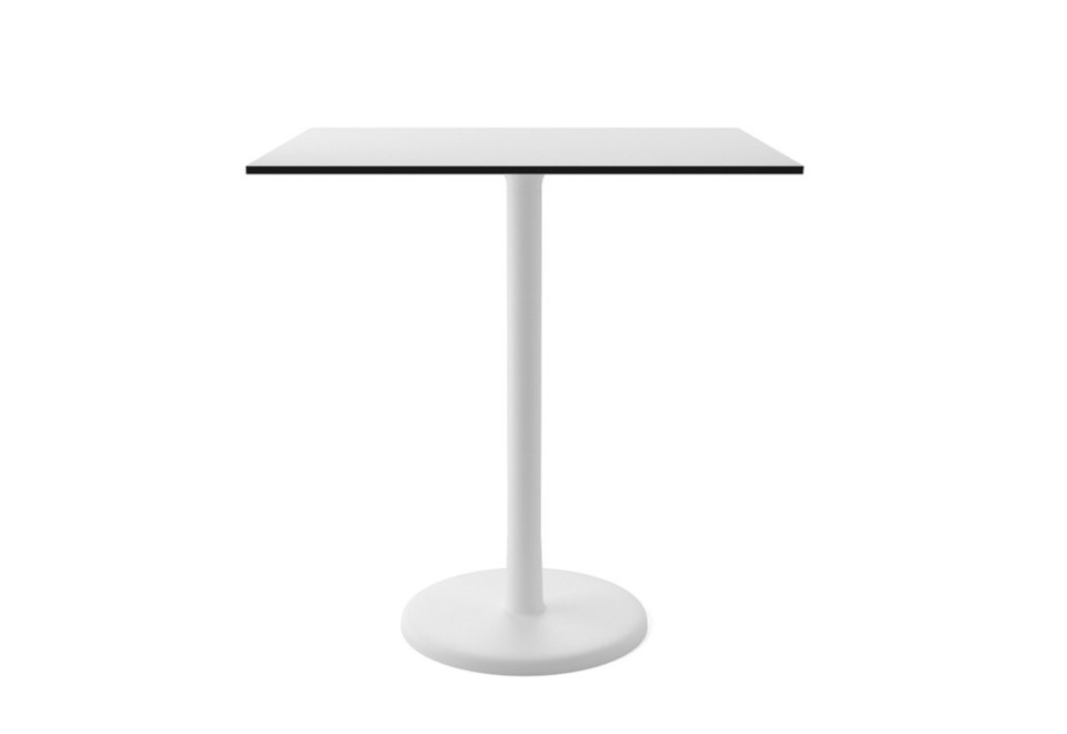 seconda foto ALFIERE B/Q 700 Tavolo quadrato in metallo verniciato e top in HPL