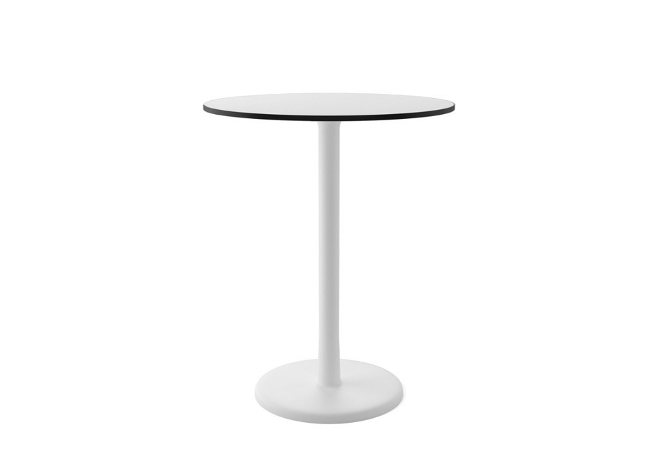 seconda foto ALFIERE B/T 600 Tavolo rotondo in metallo verniciato e top in HPL