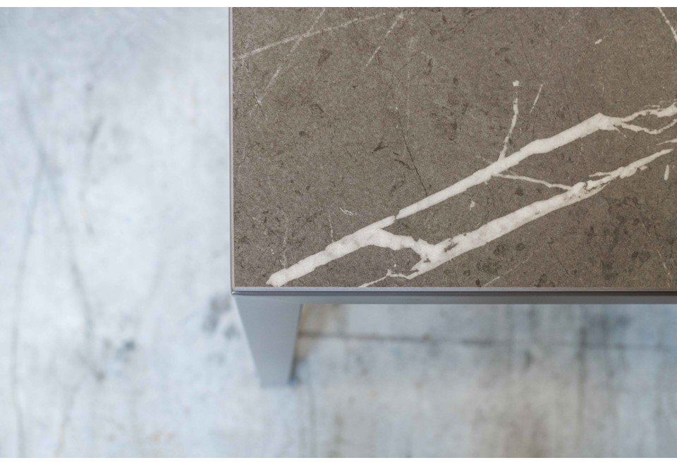 seconda foto X_LIGHT PLUS Tavolo da giardino rettangolare con piano in ceramica