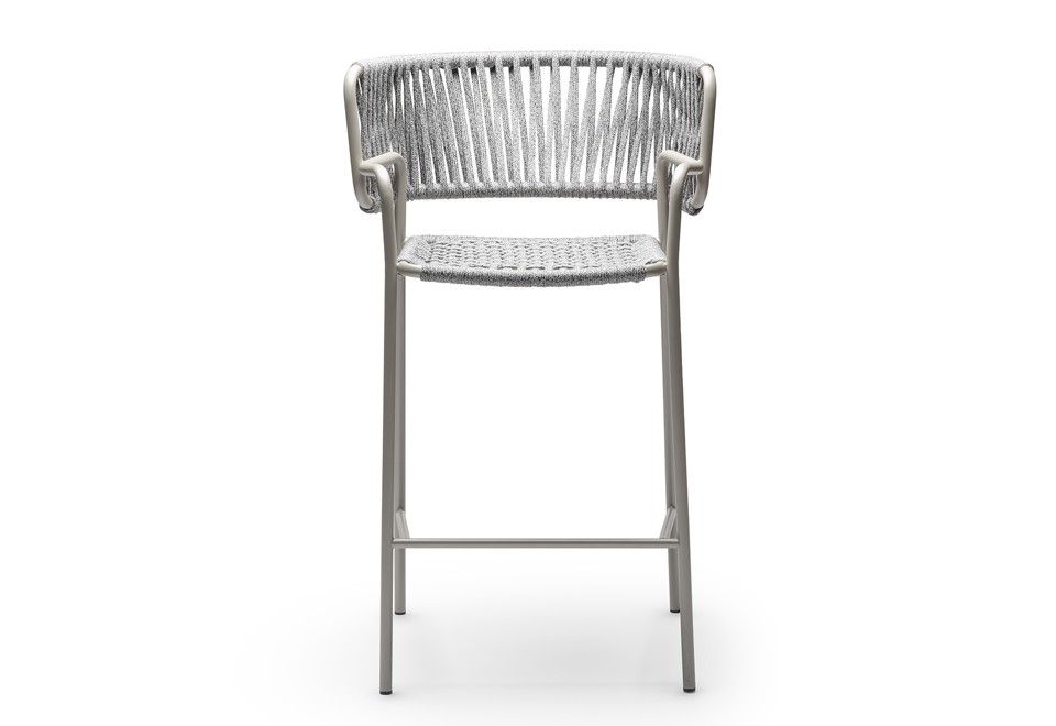 prima foto KLOT SG Sgabello alto da giardino in corda nautica con braccioli