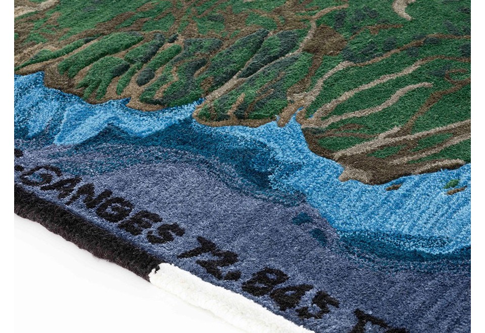 seconda foto GES Tappeto a motivi rettangolare in PET riciclato