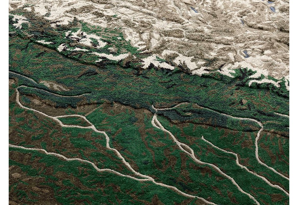 terza foto GES Tappeto a motivi rettangolare in PET riciclato