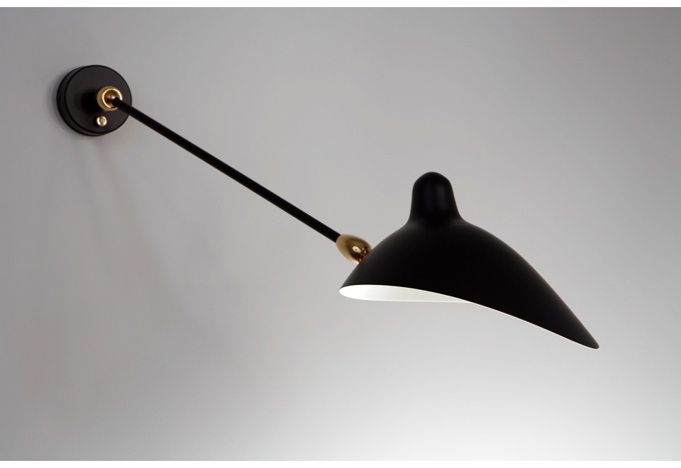 seconda foto Lampada da parete orientabile in metallo