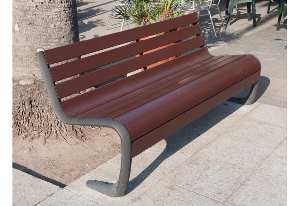 prima foto CARYA Panchina in legno con schienale