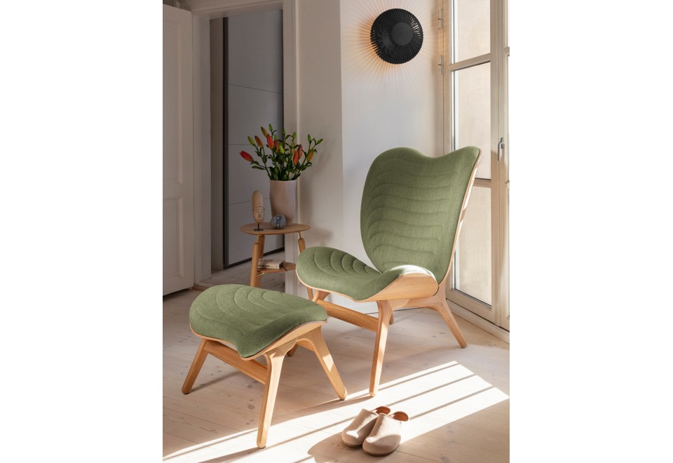 terza foto A CONVERSATION PIECE Poggiapiedi imbottito in rovere