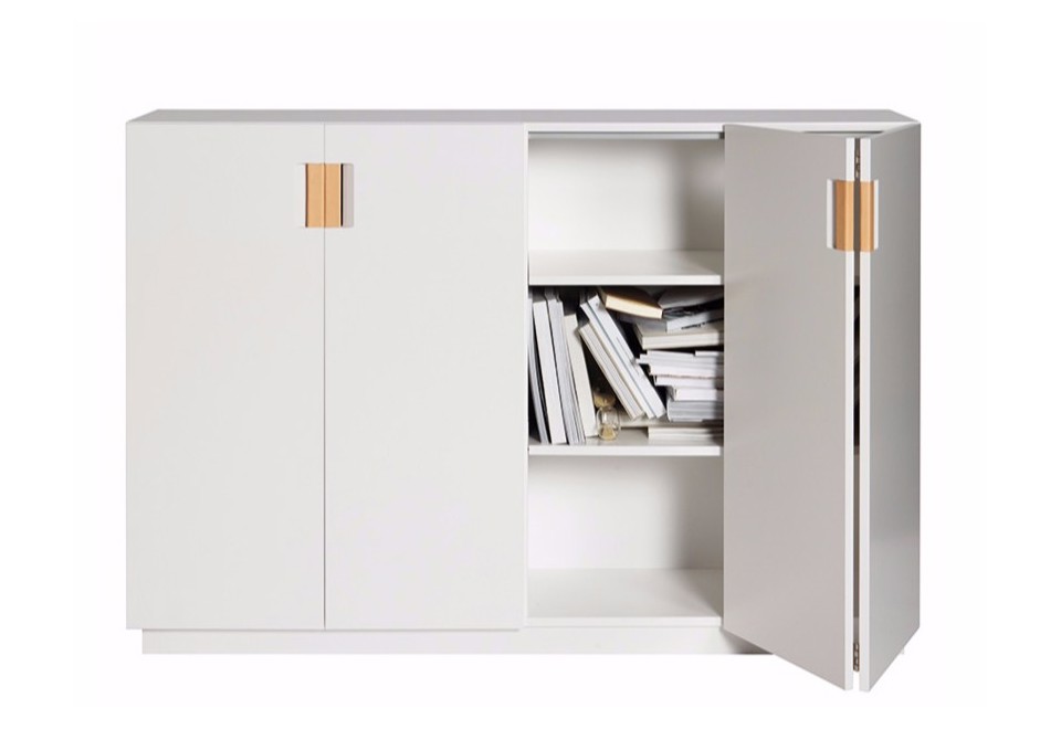 prima foto FRAME 160 HIGH Madia in legno con ante a libro