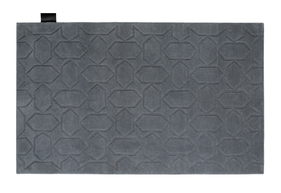 prima foto GEMS CUT OUT Tappeto fatto a mano rettangolare in lana a motivi geometrici