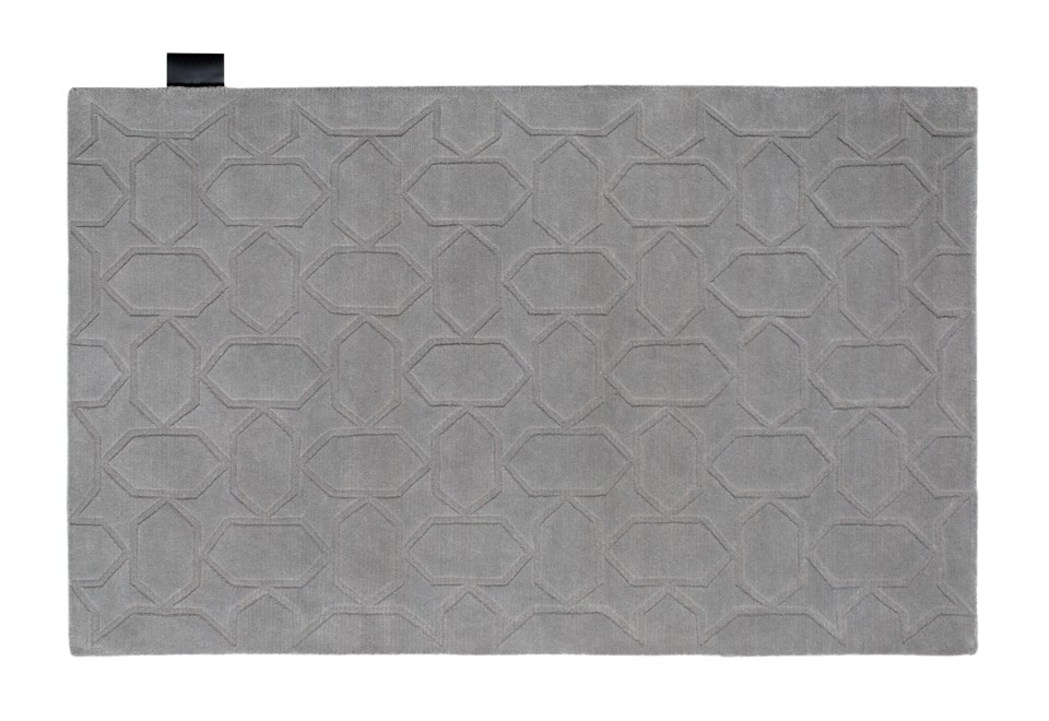 terza foto GEMS CUT OUT Tappeto fatto a mano rettangolare in lana a motivi geometrici