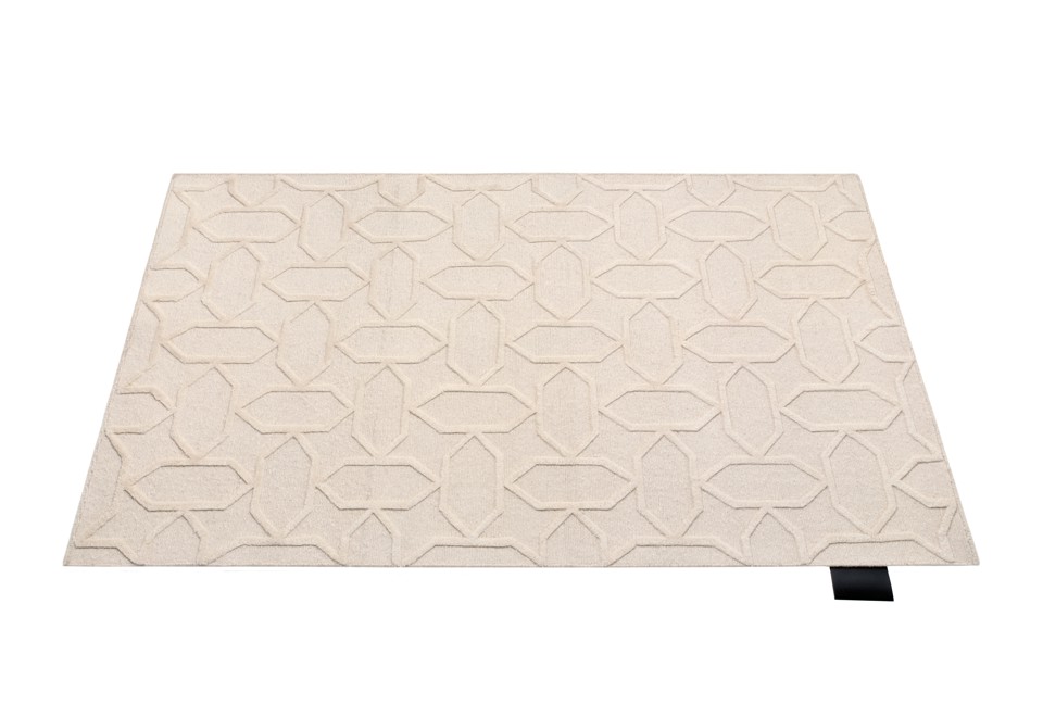 seconda foto GEMS SUMAK Tappeto fatto a mano rettangolare in lana a motivi geometrici