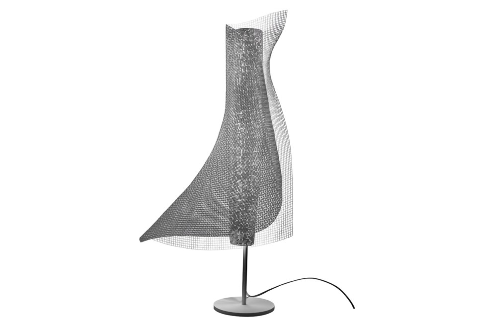 prima foto CLARA Lampada da tavolo a LED in acciaio inox