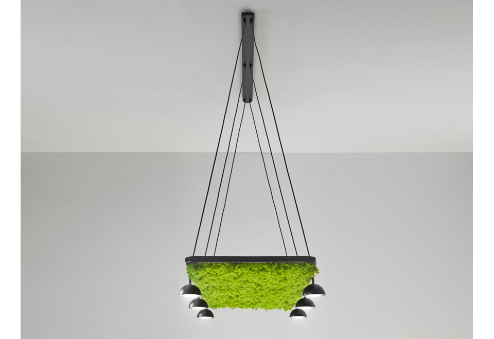 prima foto CUPOLINA Lampada a sospensione a LED acustica in metallo