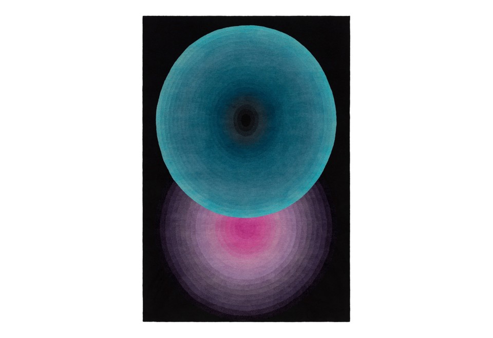 prima foto BENITA Tappeto fatto a mano rettangolare in lana tibetana