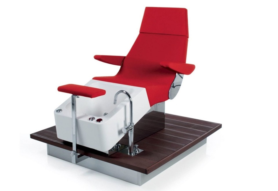 prima foto STREAMLINE DECK SHIATSU Poltrona massaggiante per pedicure in vinile
